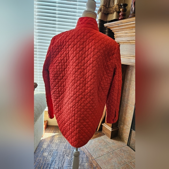 Jones New York Quilted Orange Jacket XL - Picture 4 of 5